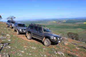 4WD vehicles on Carinya Ridge